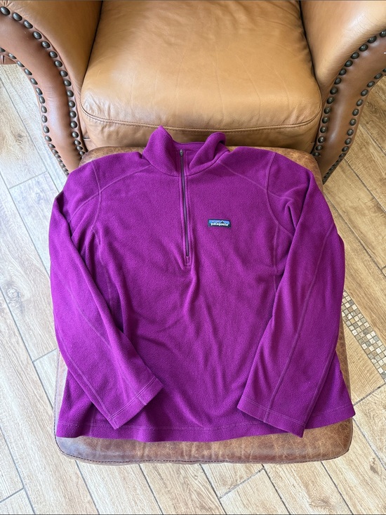Patagonia Tops - Women’s Patagonia Micro D 1/4-Zip Pullover Sz Violet Purple Red